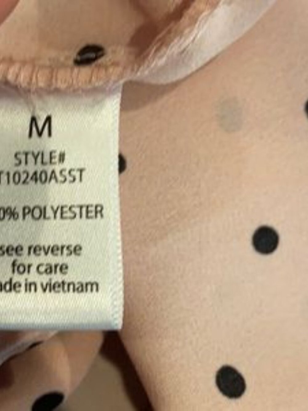 Active USA polka dot blouse. Size medium - Picture 4 of 6